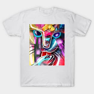 tabby cat digital art T-Shirt